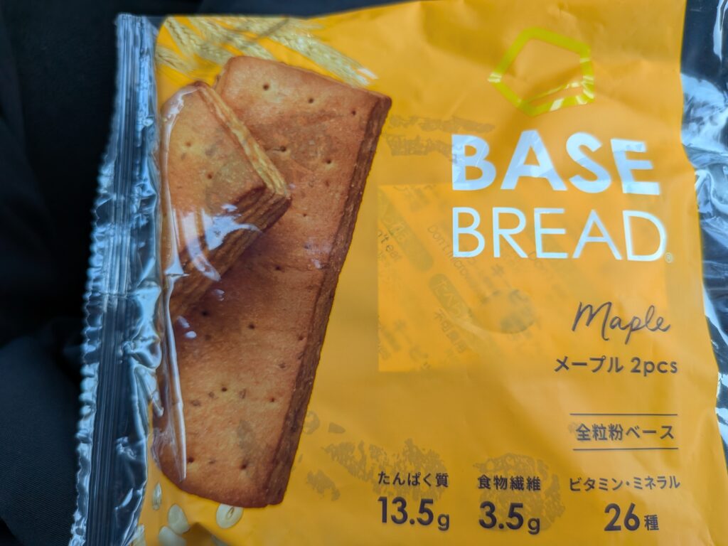 50日目 昼食:
・ベースブレッド1袋
メープル味