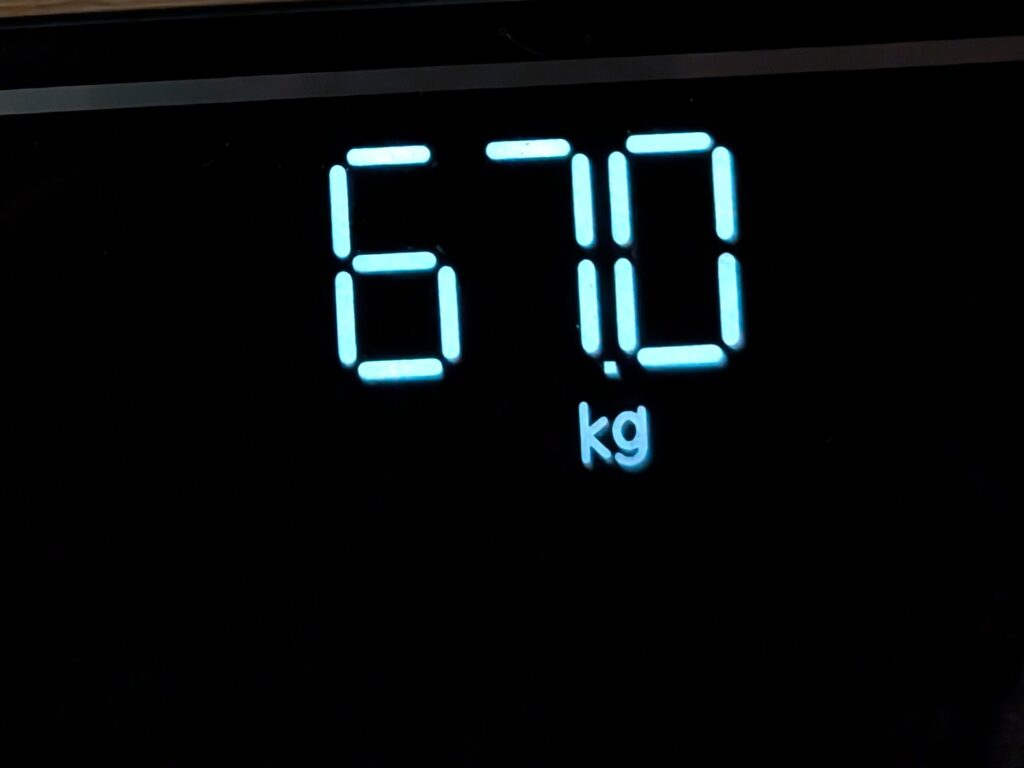 67.0kg